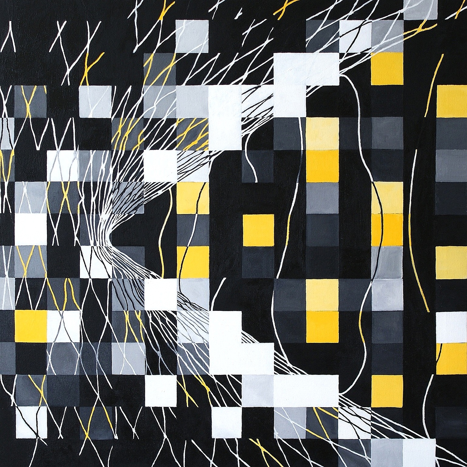 Side Impact II (Oil on canvas, 90cm x 90cm)